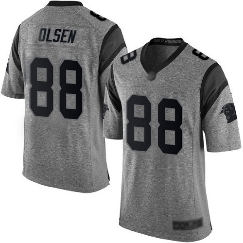Carolina Panthers Limited Gray Men Greg Olsen Jersey NFL Football #88 Gridiron->carolina panthers->NFL Jersey